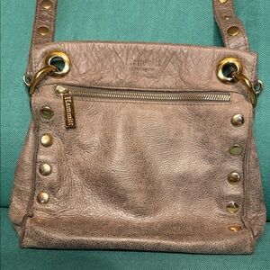 Hammitt Brown Leather Shoulder Bag with Gold Accents